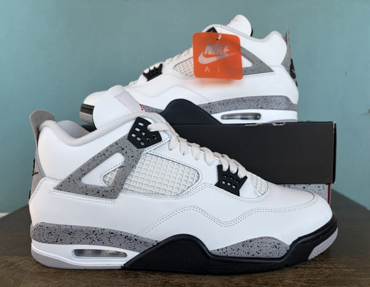 Size 15 - Air Jordan 4 Retro OG 2025 White Cement for sale online