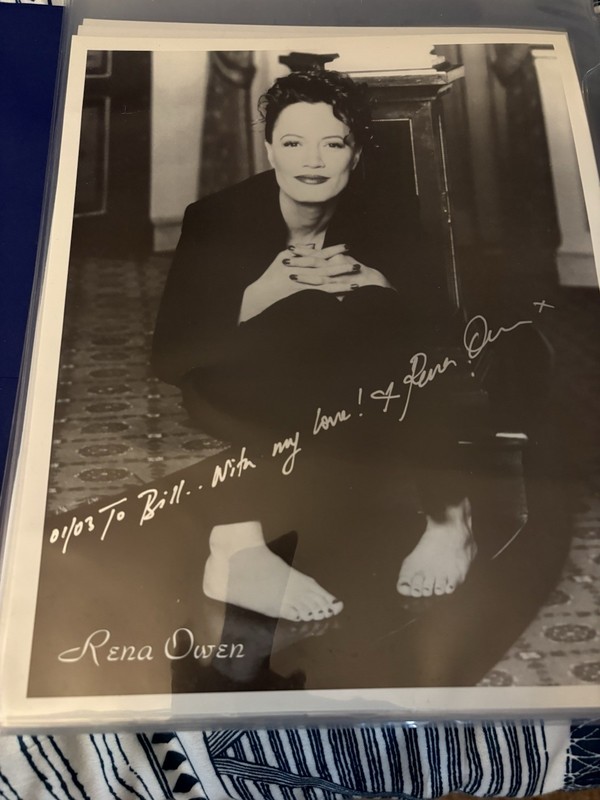 Rena Owen Autographed 8 X 10 black and white  Star Wars Taun We