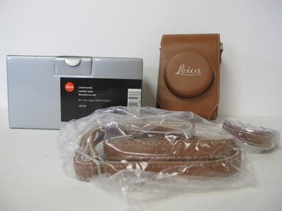 NEW Leica Leather Camera Case For D-LUX 6 # 18727 with Box & Straps From USA