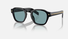 PRADA PR A16S 16K04D Black Green Polarized Unisex 52 mm Sunglasses