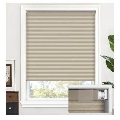 LazBlinds Cordless Cellular Shade 36x64 Mocha No Drill Light Filtering