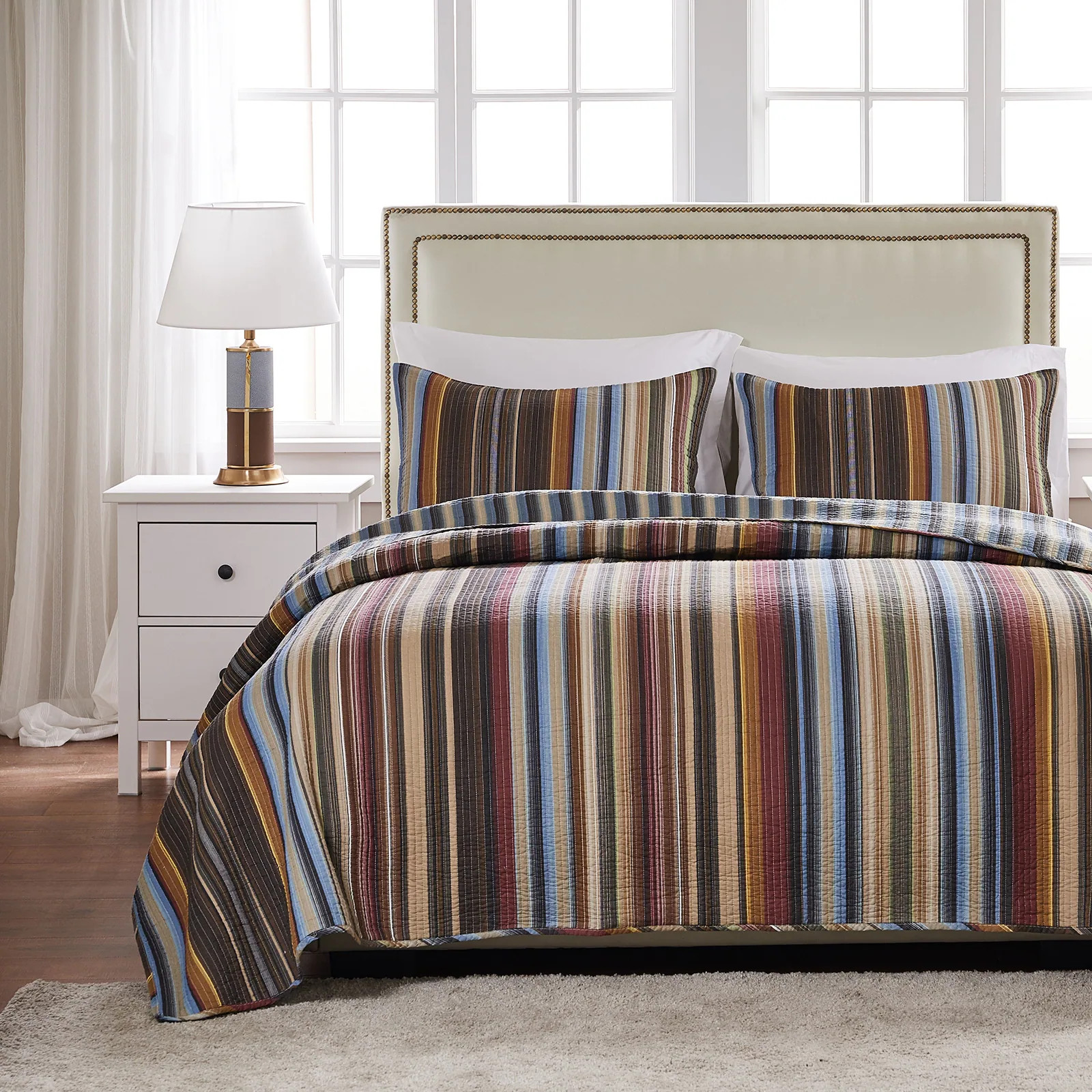 Greenland Home Fashions Durango 100% Cotton Reversible Strip