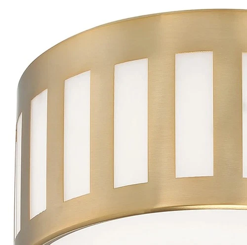 Crystorama Ceiling Light Fixture:  3-Bulb, Vibrant Gold Finish - Picture 2 of 8