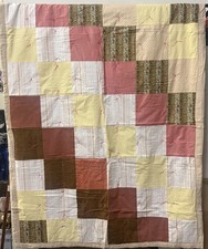 Handmade Quilt Double sided Hand tied Colorful USA Made Brand New 78 X 57