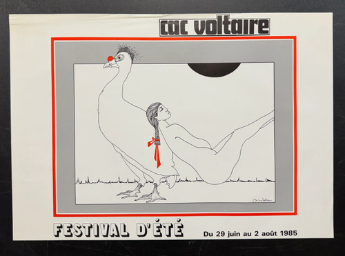 Festival d’Été (1985) CAC Voltaire Poster Rolled 15.75x22.75