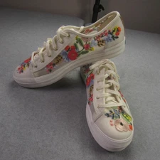 Keds Shoes Womens Size 11 Cream Rifle Paper Co Floral Embroidered WF62675