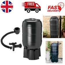 Eco-Friendly 100L/210L Rainwater Collection Kit - Slim Black Water Butt