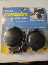 MidWest Homes for Pets Universal Crate Casters, 2 count, Black