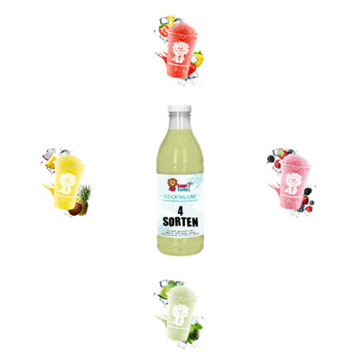 SunnySlush  6x1 L Cocktail Slush Sirup Konzentrat - verschiedene Sorten