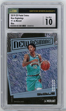 2019-20 Panini Status Ja Morant RC Blue New Beginnings #1 Grizzlies CSG 10