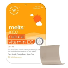 Wellbeing Nutrition Melts Natural Vitamin D3 30 strips FREE SHIPPING