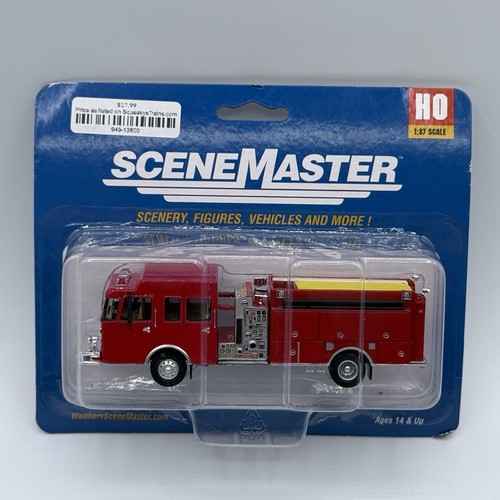 Camión de bomberos de alta resistencia Walthers SceneMaster 949-13800 escala HO | Zustand: New