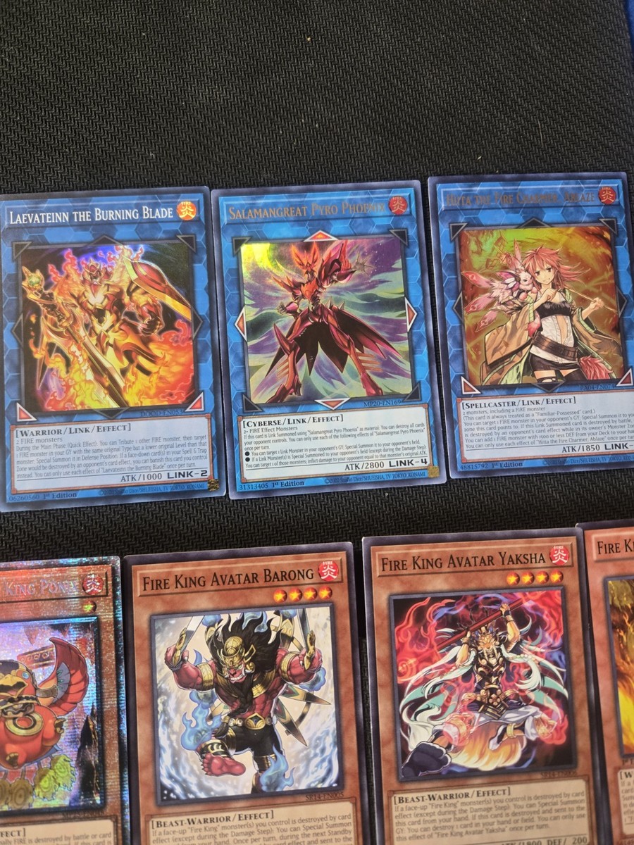 Yugioh Full Fire Kings Pyro Deck With Extra Deck