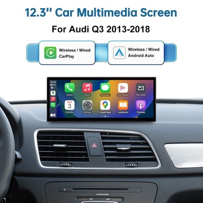 12,3' kabelloses Carplay Stereo Multimedia Touchscreen Nav für Audi Q3 MMI3G/RMC