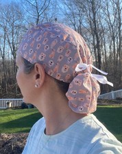 Golden retriever retrievers dog ponytail scrub surgical surgery hat OR cap women