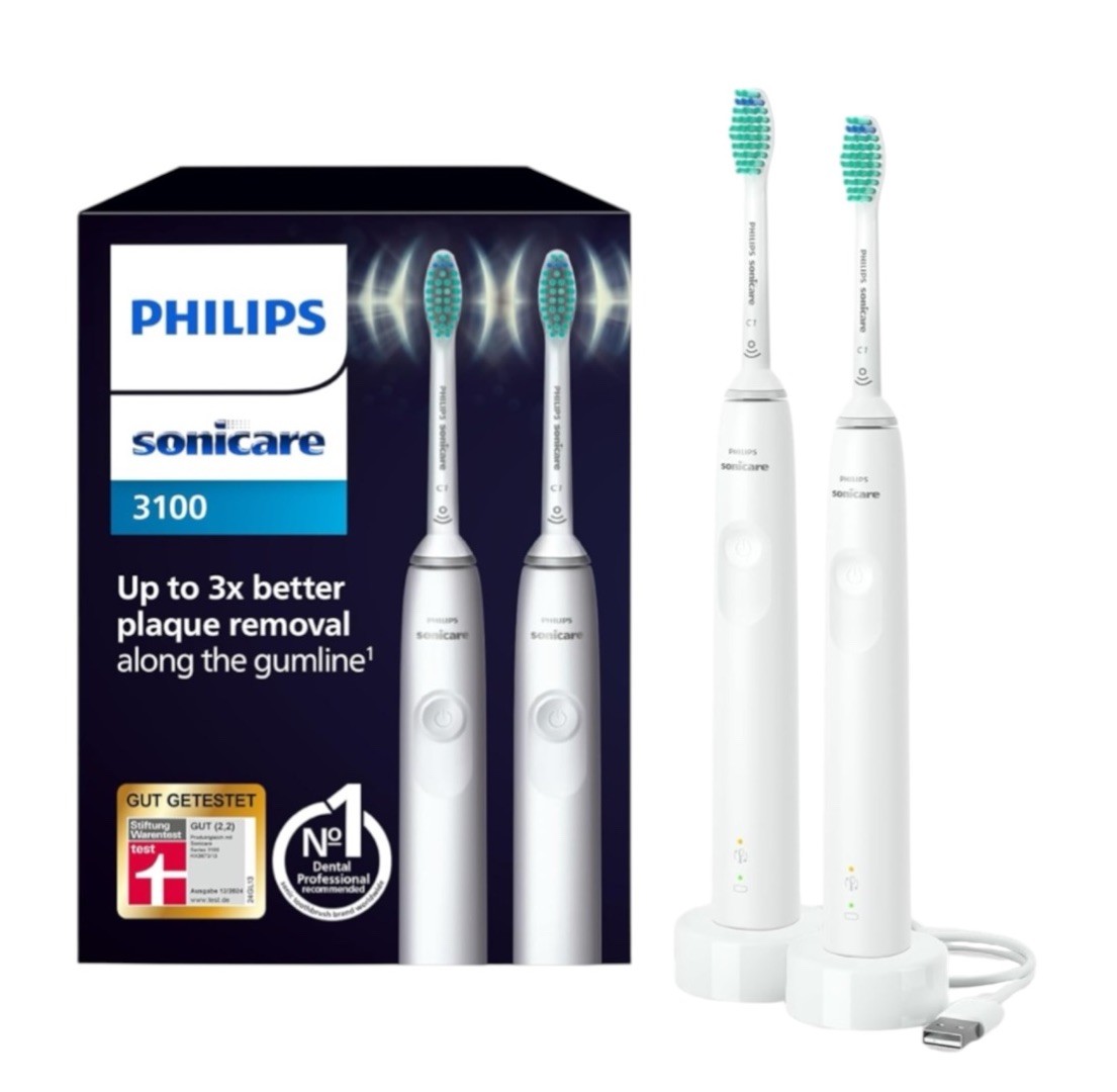 Philips Sonicare 3100 Series HX3675/13 Elektrische Zahnbürste inkl. 2 Handstücke