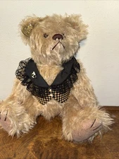 “Julia Bears" Fully Jointed Mohair Teddy Bear 14”