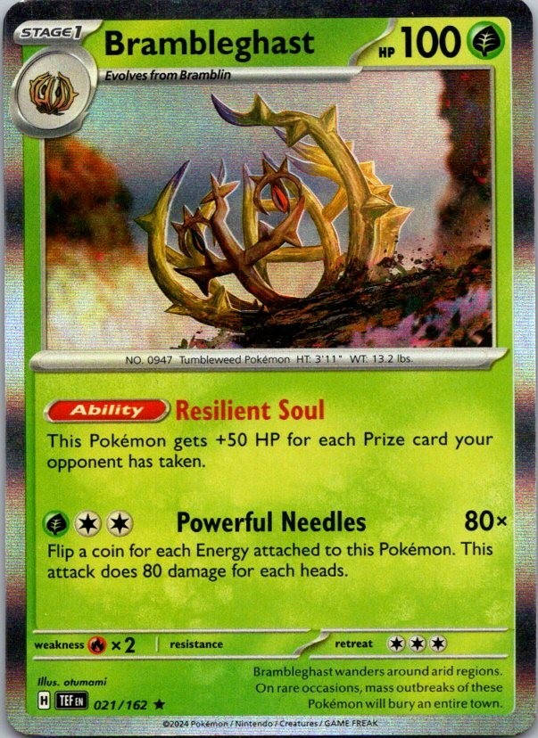 Pokémon TCG Pokémon Brambleghast Brambleghast Rare Holo