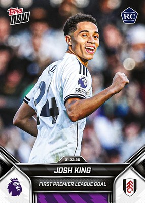 Topps Now Premier League 25/26 - Card 162 - Josh King - Fulham