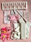 🤍 Barbie 🤍 1992 Vintage Fold N Fun Doll House Furniture Accessories #1545