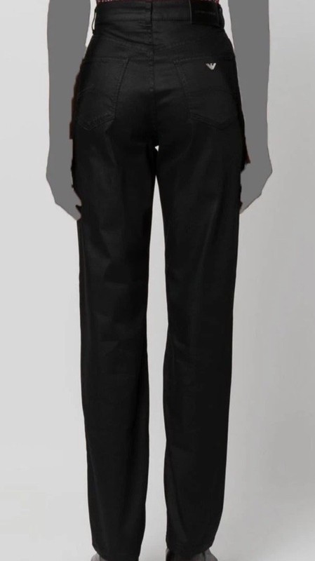 emporio armani women black jeans 