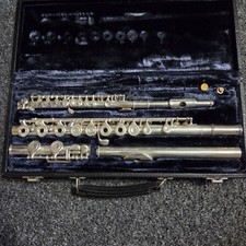 Artley Model 5-0 Flute-Solid Silver Head W/ 15P Piccolo Case
