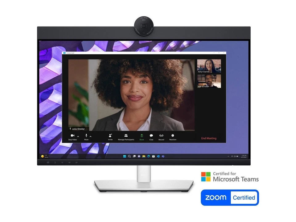 Dell P2424HEB 24" Class Webcam Full HD LED Monitor - 16:9 - 23.8" Viewable - - Image 2 of 4