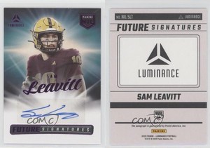 2025 Panini Luminance Future Signatures NIL Purple Sam Leavitt #NIL-SLT Auto