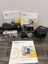 Vintage Camera Lot Of 4 Olympus Kodak Case UNTESTED AS IS