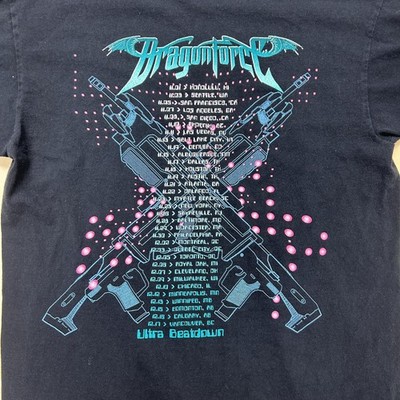 Dragonforce Shirt Mens Large Black Ultra Beatdown Tour Band