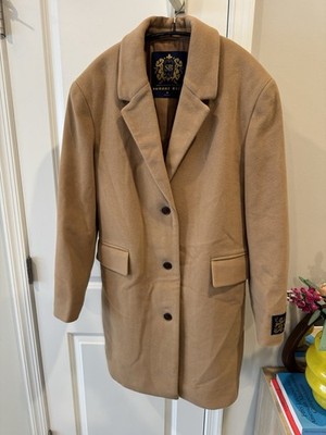 Sunday Best Aritzia Hutton Size Medium Camel Wool Blend Button Front Coat