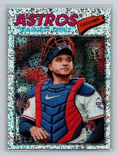 2026 Topps Heritage #219 Yainer Diaz Chrome Silver Sparkle Refractors