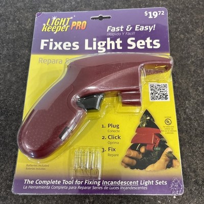 Light Keeper Pro Repair Tool Fixes Incandescent Christmas Light Sets New 