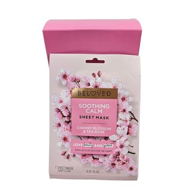 Beloved Soothing Calm Sheet Mask Cherry Blossom Love Beauty & Planet Box of 10