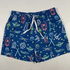 Chubbies x Star Wars New Hopes 5.5" Swim Trunks Shorts Mens Large Neon Liner