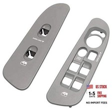 Driver and Passenger Grey Door Window Switch Panel Passenger  Driver Grey