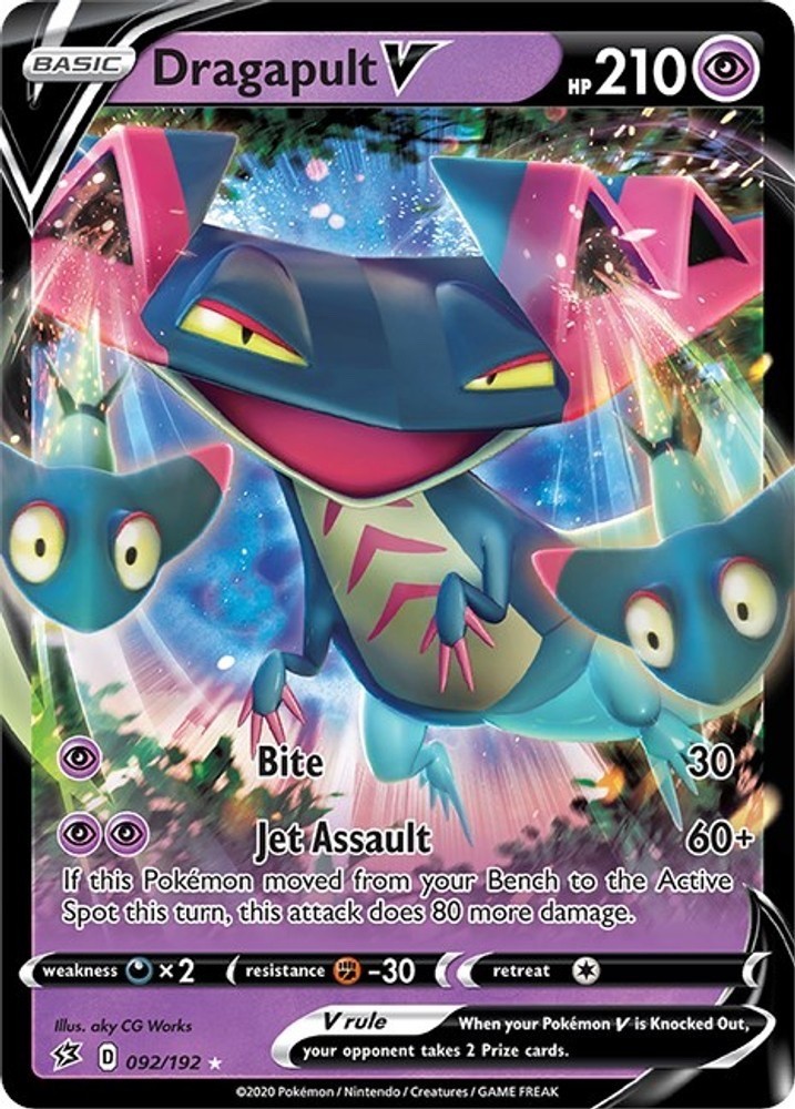 Pokemon - Dragapult V 092/192 - SWSH Rebel Clash - Ultra Rare  – NM/M