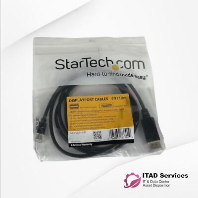 STARTECH.COM MDP2DPMM6 MINI DISPLAYPORT to DISPLAYPORT ADAPTER CABLE BLACK