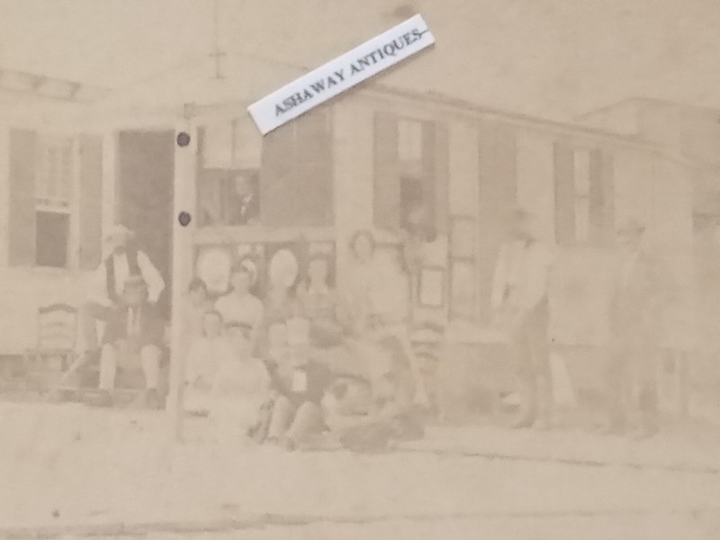 1873 SV of Family Group by PHOTO STUDIO on BEACH in SALISBURY BEACH MA Chase's