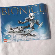 LEGO 8571 Kopaka Nuva Instruction Manual Only No Bricks Bionicle