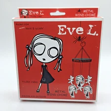 David & Goliath Rocket USA Eve L 13” Metal Wind Chime Vintage 2004 NEW NOS