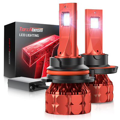 T7 Torchbeam 9007 LED Headlight Bulb Conversion Kit High Beam 6500K White Bright