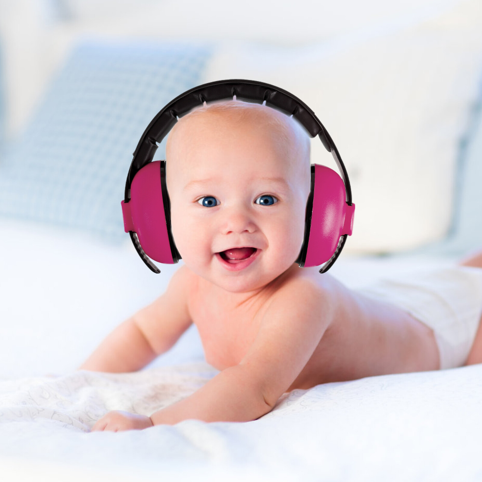 2Pcs Toddlers Noise Reduction Ear Muffs 25dB Foldable Hearing