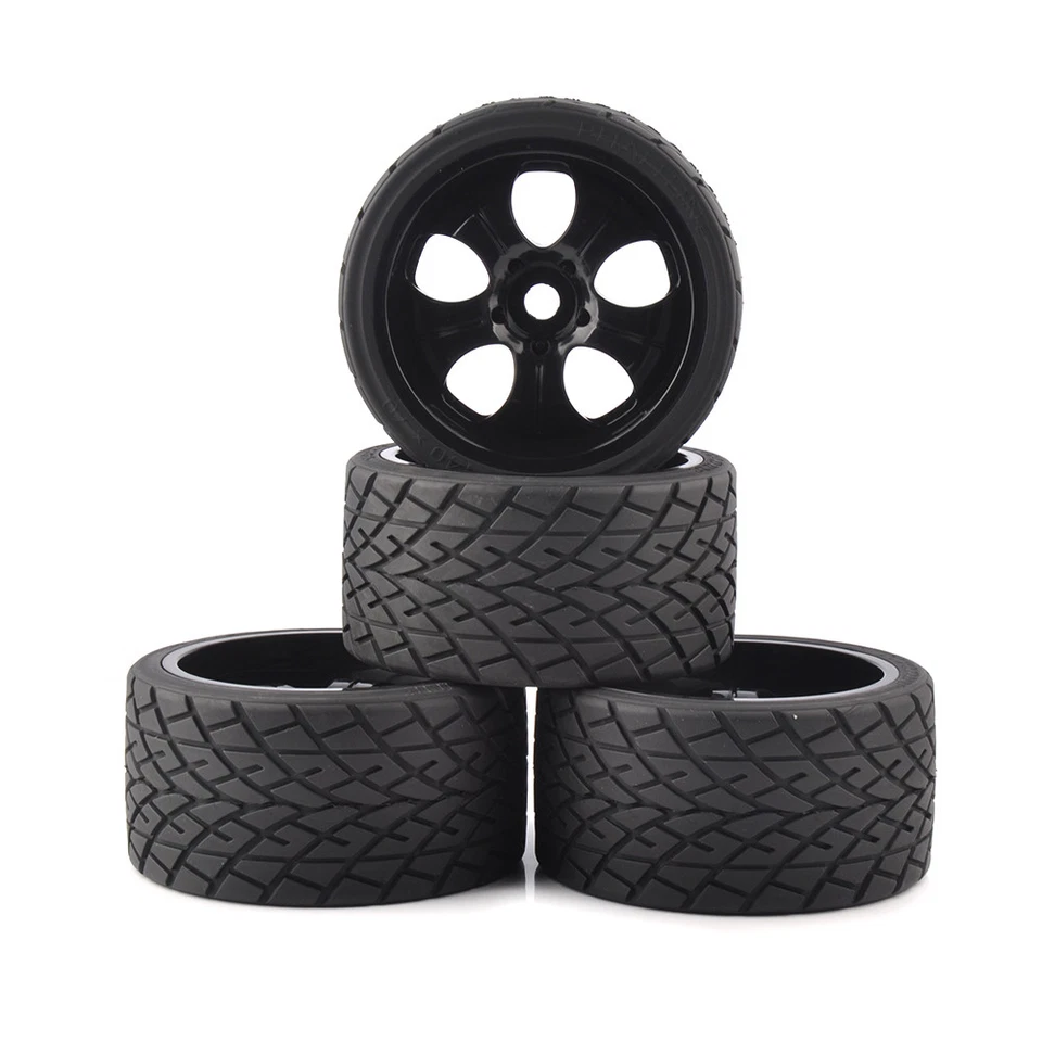 4X 1:8 Tires&Wheel 17mm Hex for TRAXXAS Monster Truck on Road Model Car - Image 4 of 4