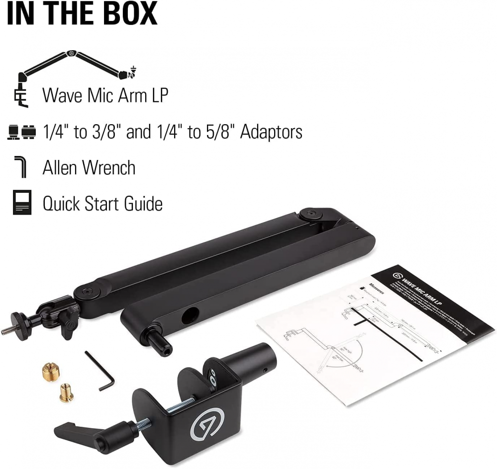 Elgato Wave Mic Arm LP - Premium Low Profile Microphone Profile 