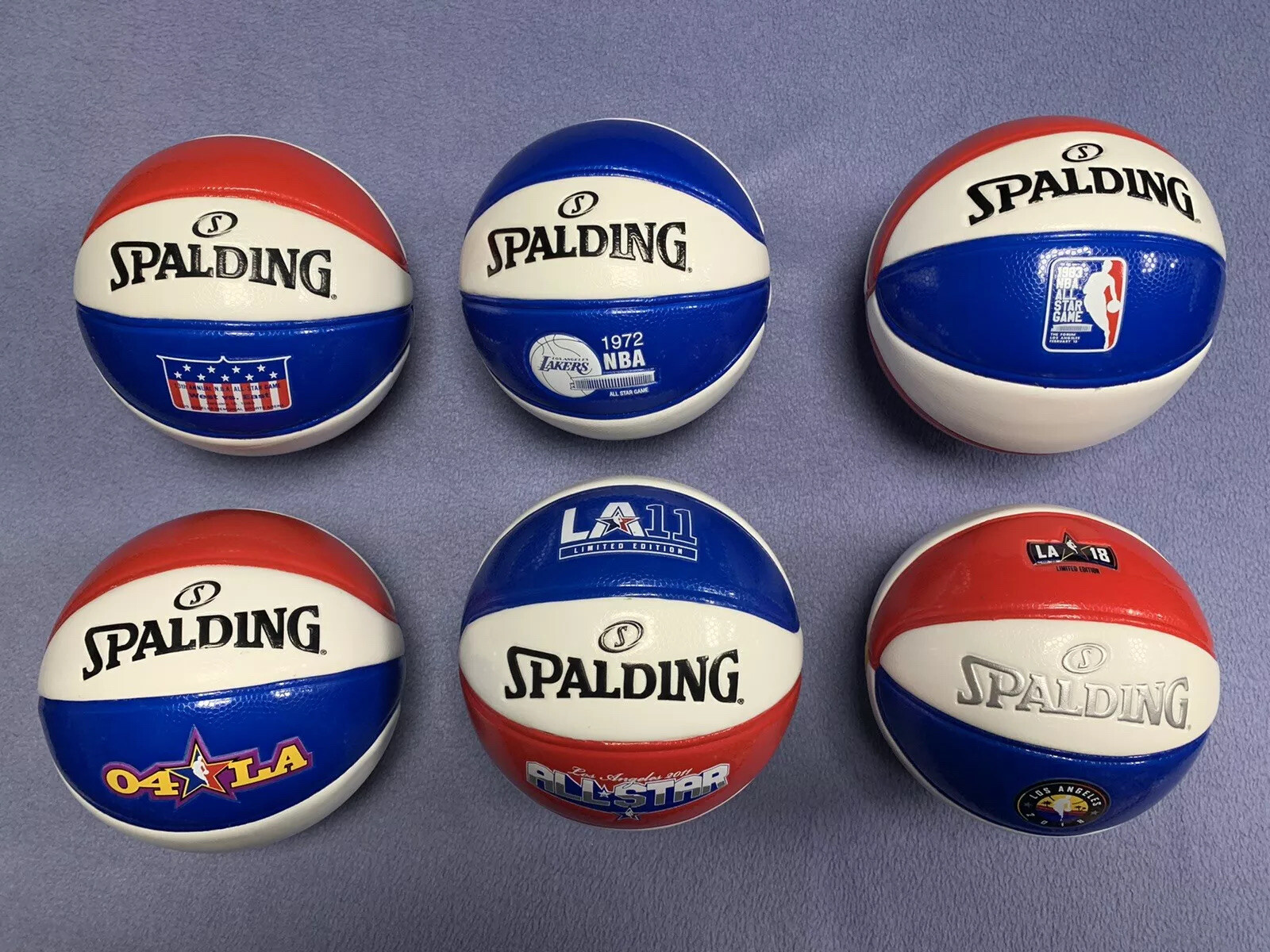 All Star Limited Edition Spalding MiniBasketballs LA Lakers NBA Kobe