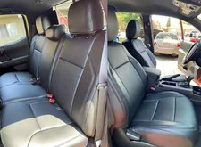 For Toyota Tacoma Crew Cab 2016-2021 2022 2023 Black Full Seat Covers Set Fr