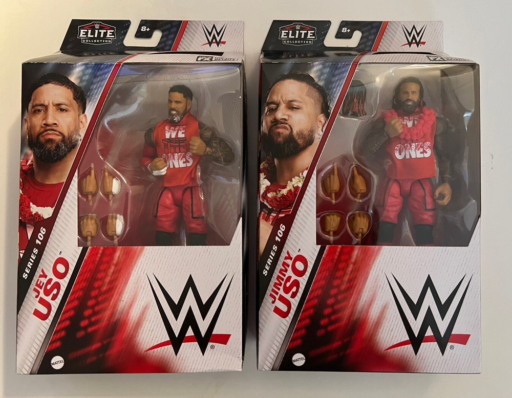 WWE Elite Collection Series 106 Bundle Jey & Jimmy The Usos Bloodline New 2024