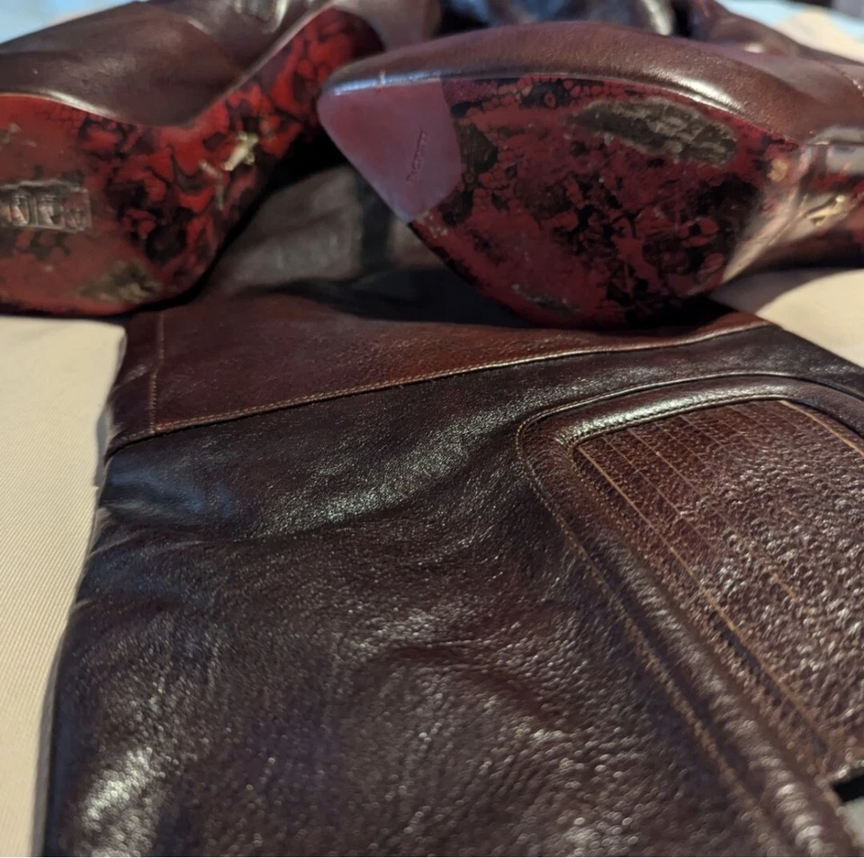 EUC Cesare Paciotti over the knee Leather - Image 2 of 4