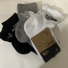 New 3 Pairs The North Face Multi Sport  Quarter Cushion Socks